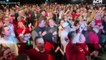 Supporters chant 'Albo' at Labor HQ in Sydney, NSW | May 21, 2022 | ACM