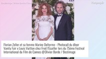 Cannes 2022 : Marine Delterme chic en robe blanche scintillante au bras de son mari Florian Zeller