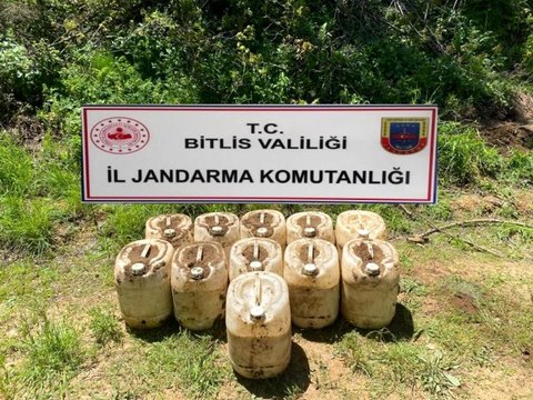 Bitlis'te 430 kilogram amonyum nitrat ele geçirildi