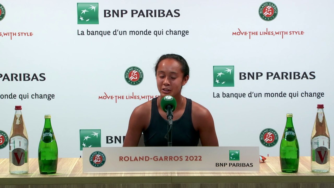 Roland-Garros 2022 - Leylah Fernandez : "Kristina Mladenovic, c'est une bonne joueuse, elle a fait de bons résultats ici, à Roland-Garros, cela ne va pas être facile"