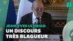 Pour son dernier discours au Quai d'Orsay, le Drian a multiplié les blagues