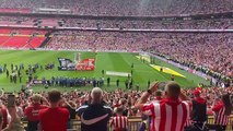 THE moment Sunderland celebrated their promotion to the Championship at Wembley