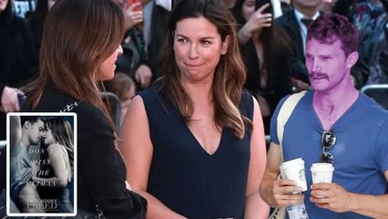 Jamie Dornan trembles as Amelia Warner chats with Dakota, the secret of 'Fifty Shades'