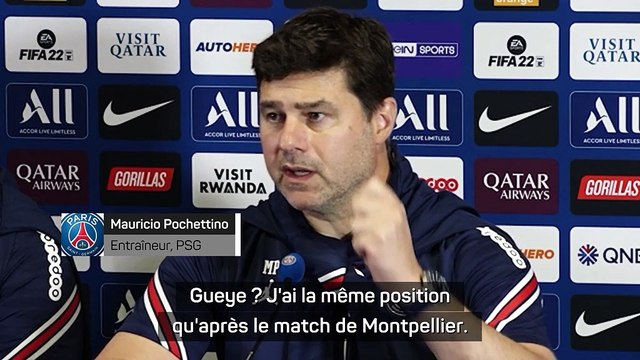 38e j. - Pochettino : Gueye ? Des raisons personnelles