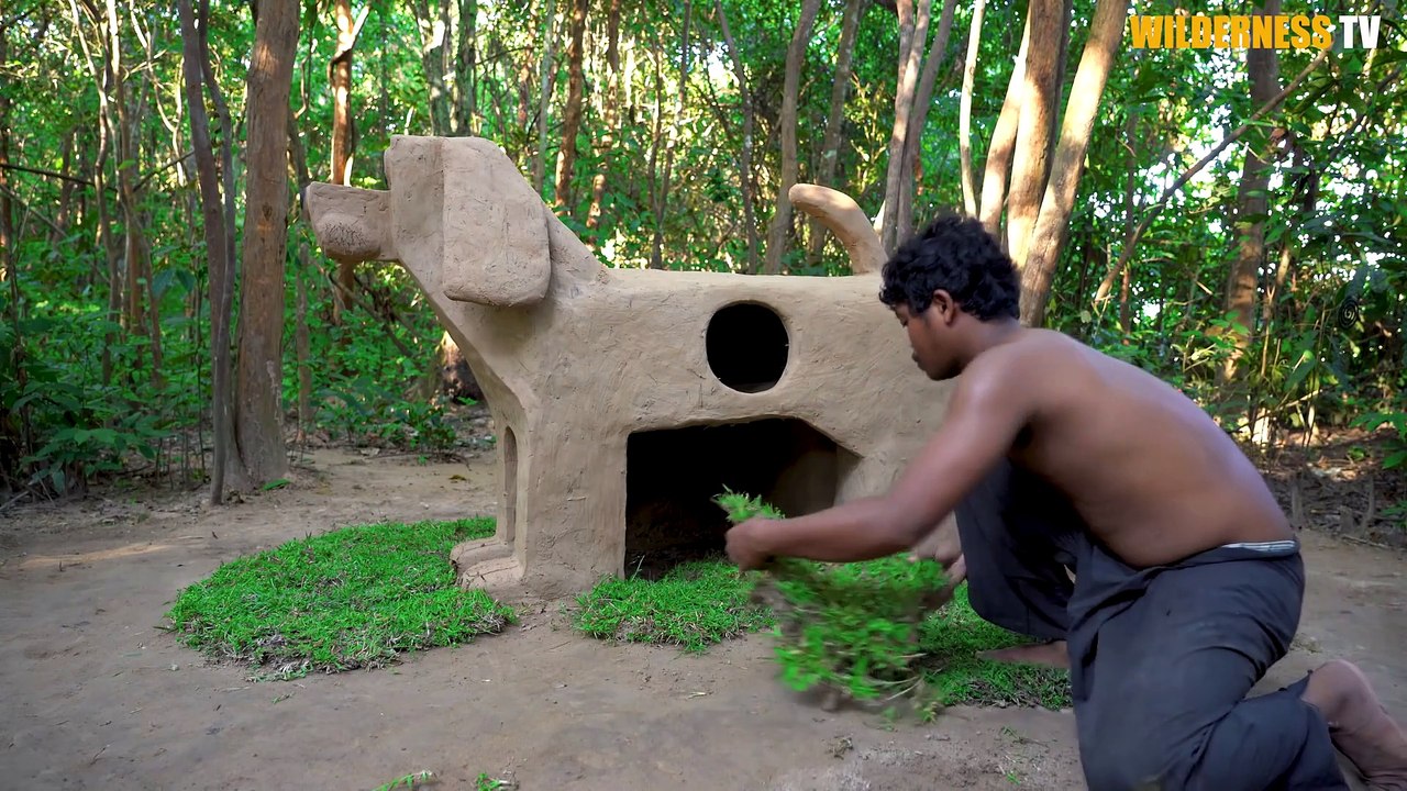 Build Mud Dog House For Rescued Puppies And Craft House(1080P_HD)