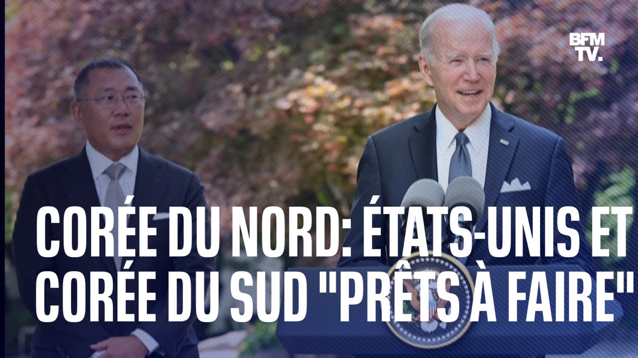 Corée du Nord : les États-Unis et la Corée du Sud "prêts à faire face" (Biden)