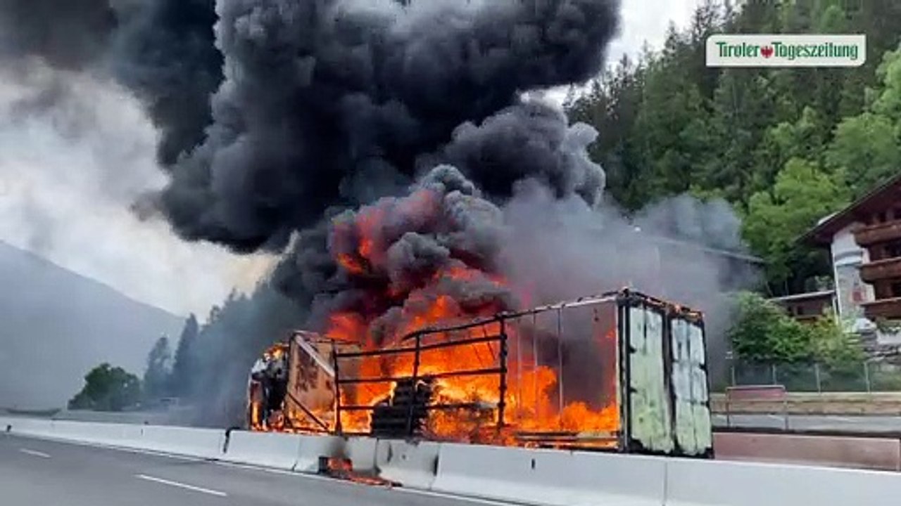 Lkw-Brand sorgte für umfangreichen Stau auf der Brennerautobahn