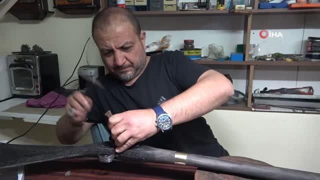Antikacı 3 metrelik tüfek yaptı... Hedefi Guinnes Rekorlar Kitabı'na girmek