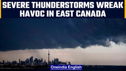 Download Video: Deadly summer thunderstorms wreak havoc in Ontario and Quebec, four dead | OneIndia News