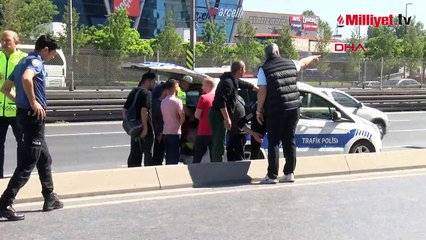 E-5 karayolunda can pazarı! 1'i hamile 3 kişi yaralandı