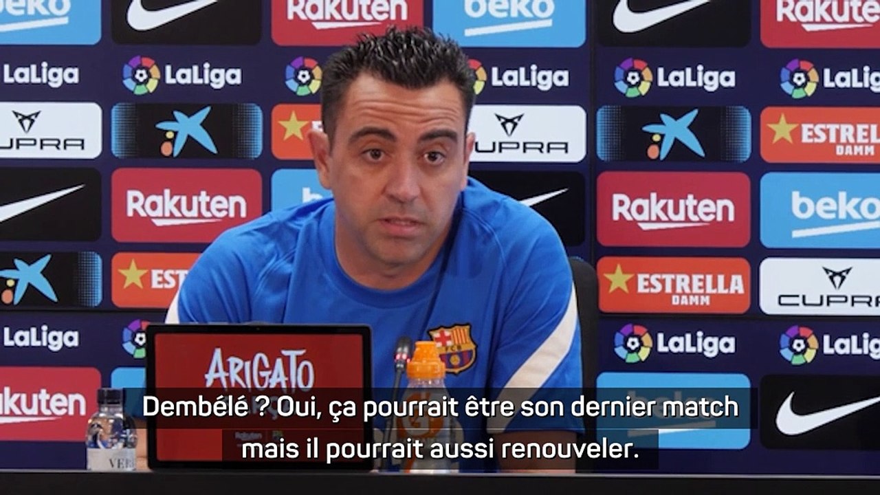 Ousmane Dembélé au PSG ? Xavi réagit : "Ça pourrait être son dernier match au Barça"