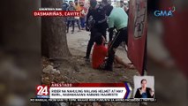 Rider na nahuling walang helmet at may baril, nagmakaawa habang inaaresto | 24 Oras Weekend