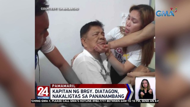 Kapitan ng Brgy. Diatagon, nakaligtas sa pananambang | 24 Oras Weekend
