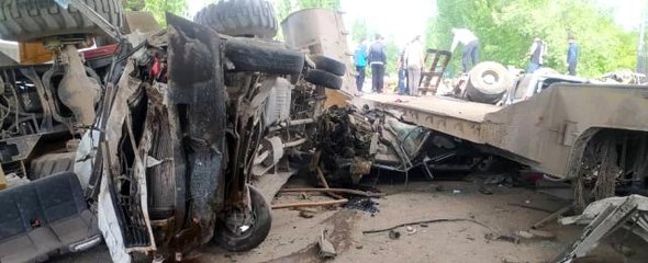 Kırgızistan'da 8 kişinin öldüğü kazanın görüntüleri ortaya çıktı