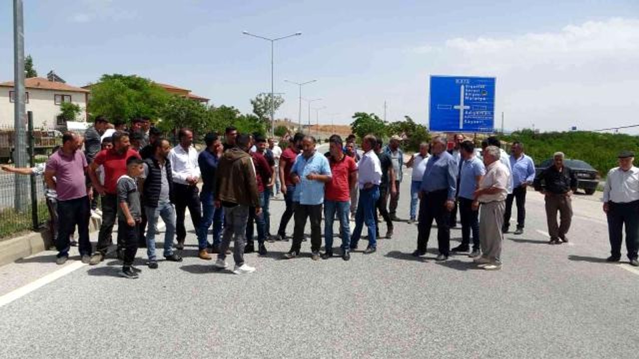 Malatya'da EDS talebi yol kapattırdı