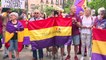 Unas 300 personas se manifiestan en Madrid contra la monarquía y la vuelta del emérito