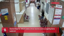 Hastanede dehşete düşüren anlar kamerada