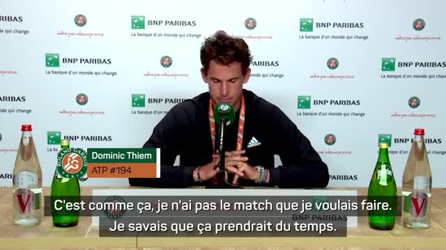 Roland-Garros - Thiem : Ni physique, ni mental