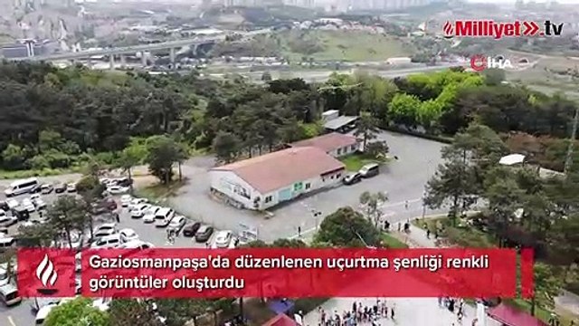 Gaziosmanpaşa'da Uçurtma Şenliği renkli görüntüler oluşturdu