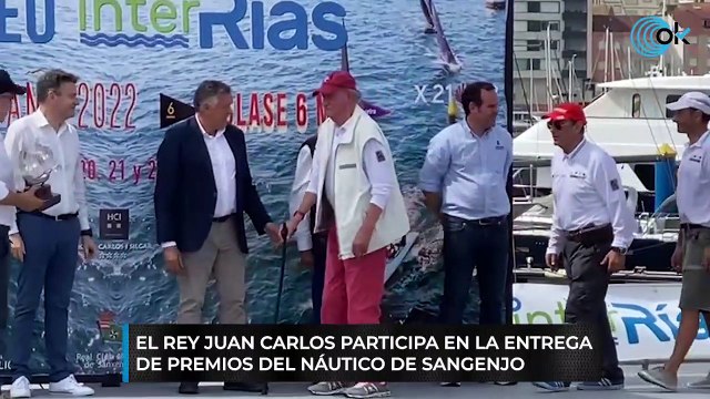 El Rey Juan Carlos participa en la entrega de premios del Náutico de Sangenjo