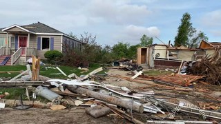 Aftermath of Deadly Tornado in Gaylord, Michigan