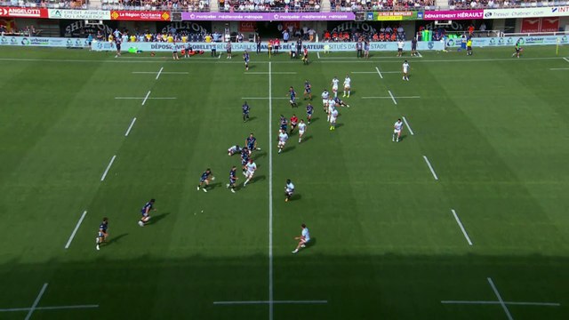 TOP 14 - Essai de Anthony BOUTHIER (MHR) - Montpellier Hérault Rugby - Racing 92 - Saison 2021/2022