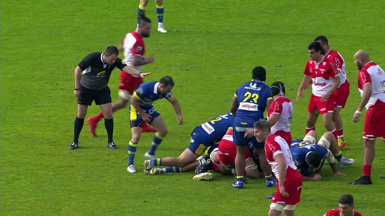 TOP 14 - Essai de Damian PENAUD 2 (ASM) - Biarritz Olympique - ASM Clermont - Saison 2021/2022