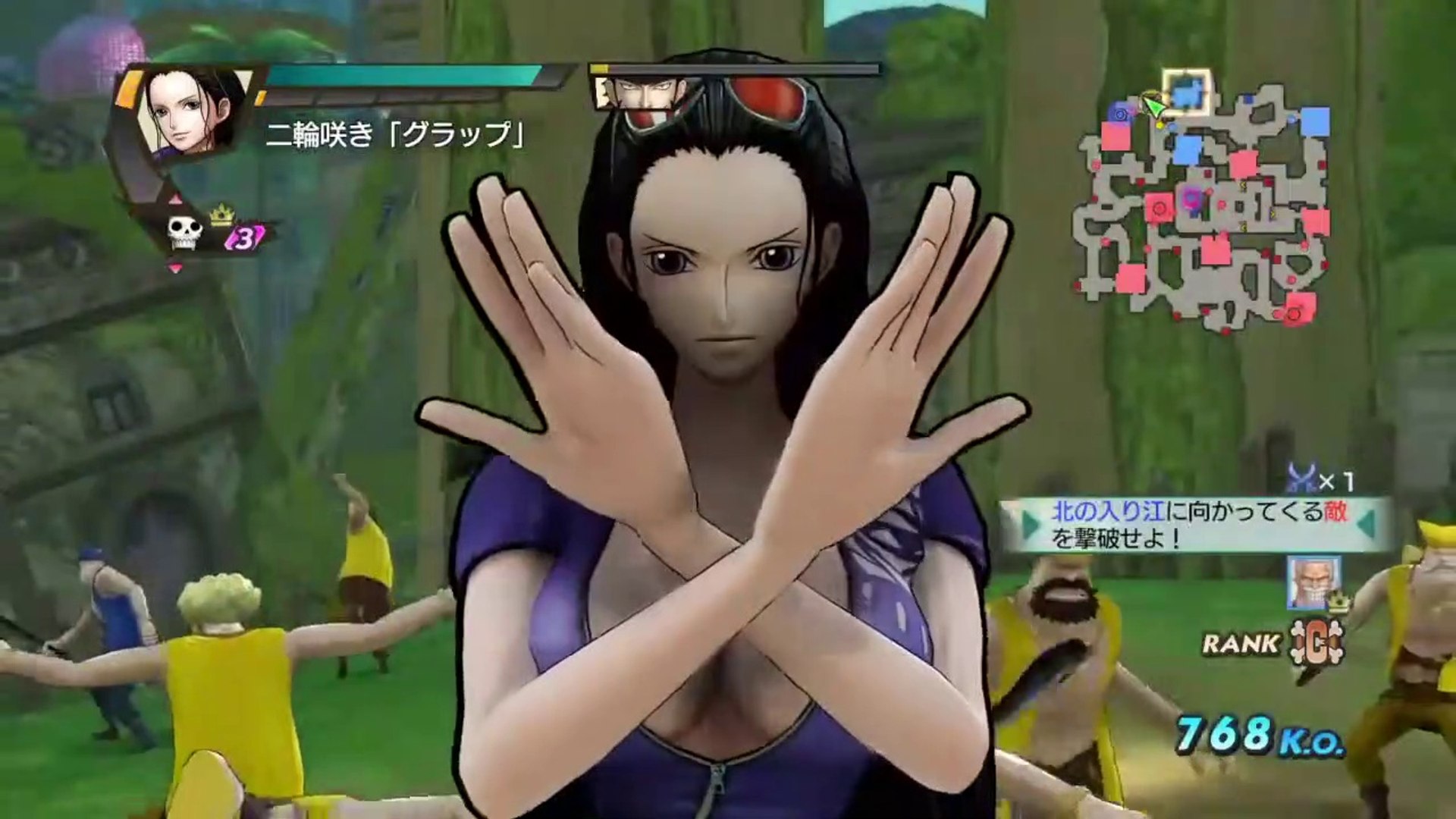 ワンピース海賊無双3 ニコ ロビン グラップ集 2 One Piece Pirate Warriors 3 Nico Robin Grab 2 動画 Dailymotion