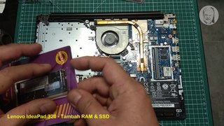 Tutorial Lenovo IdeaPad 320 - Tambah RAM plus SSD Upgrade