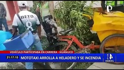 Huánuco: Carrera de mototaxis organizada por municipio dejó dos heridos
