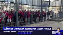 Scène de chaos aux abords du Stade de France