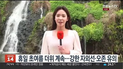 [날씨] 휴일 낮 동안 초여름 더위…밤 남부 중심 비