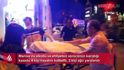 Manisa'da katliam gibi kaza! 16 yaşındaki genç 4 kişinin sonu oldu