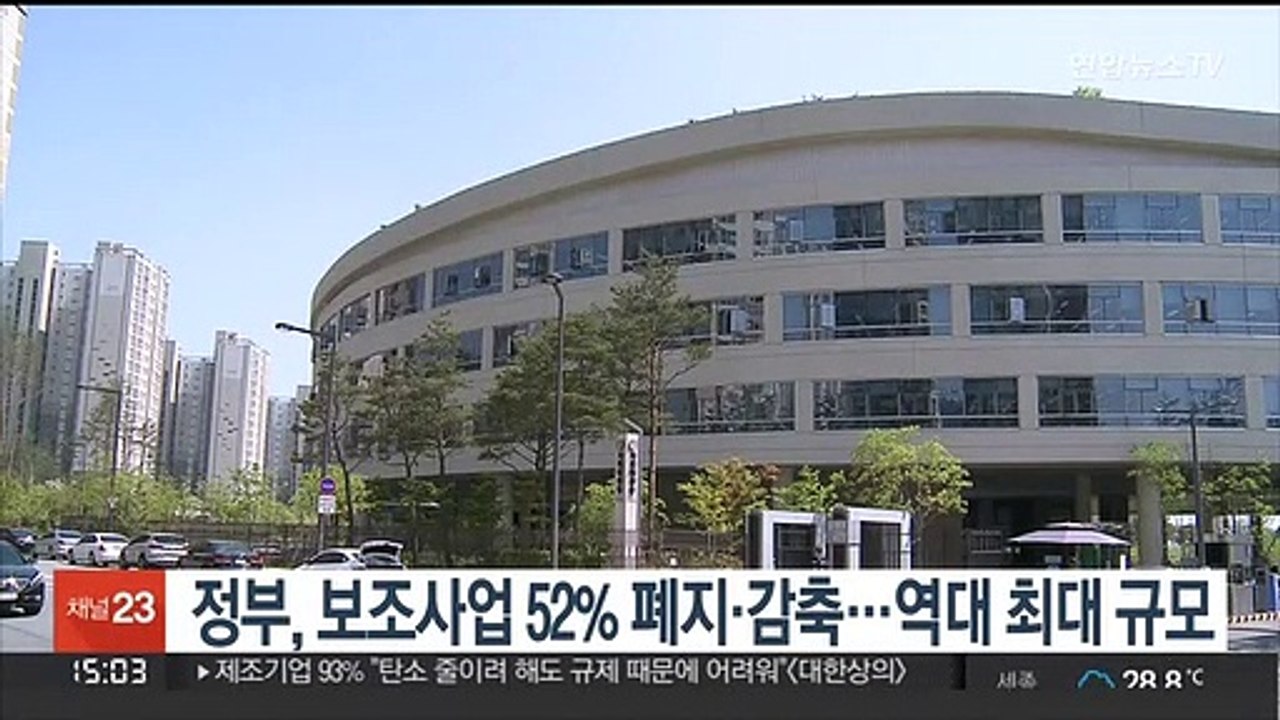 정부, 보조사업 52% 폐지·감축…역대 최대 규모