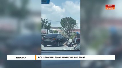 Jenayah | Polis tahan lelaki pukul warga emas