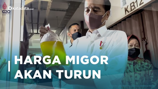 Jokowi Pastikan Harga Minyak Goreng Jadi Rp 14 Ribu dalam 2 Pekan | Katadata Indonesia