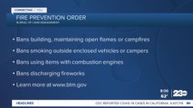 Bureau of Land Management Bakersfield issues fire prevention order
