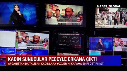 Afganistan'da peçe zorunluluğu ekrana da taşındı