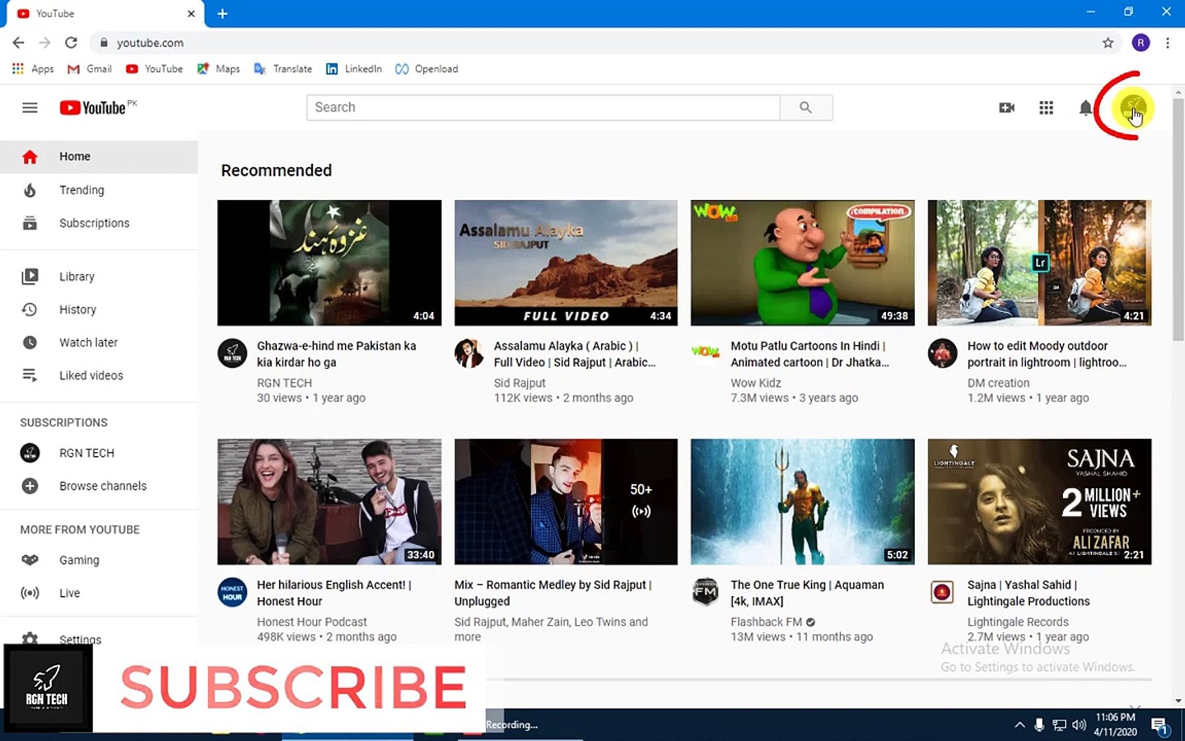 ⁣How to Creat Youtube Channel - YouTube - RGN TECH