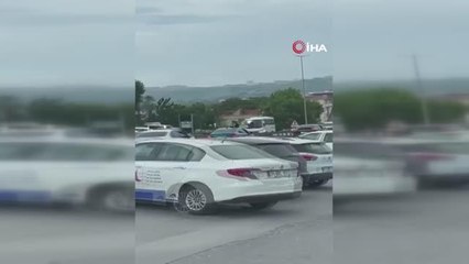 E-5'teki düğün konvoyunda havaya ateş açan magandalar kamerada