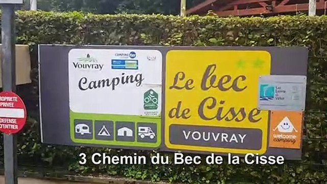 La France 2021. Camping le bec de la Cise. Vouvray (Indre et Loire)