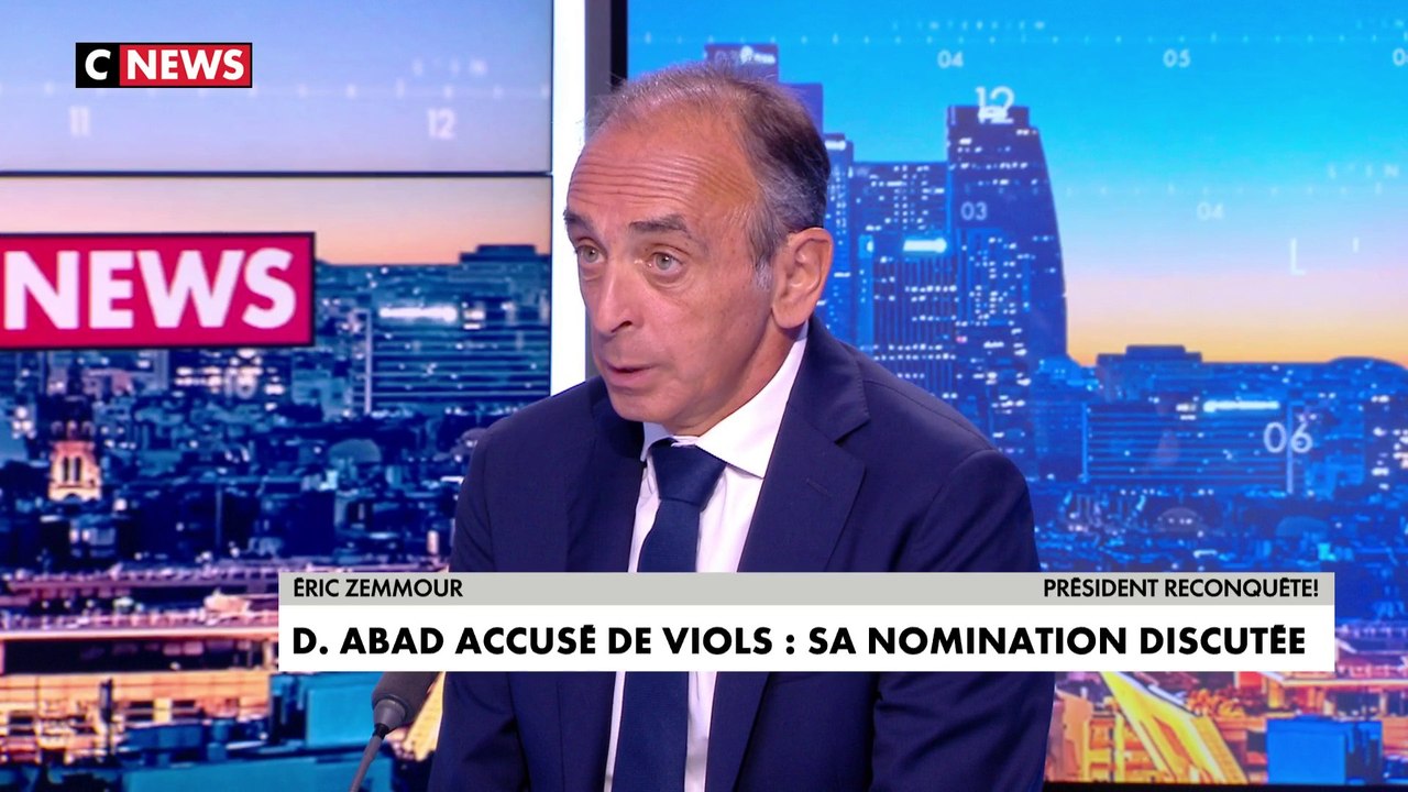 Eric Zemmour : «Je suis très mal à l'aise et très triste pour ce monsieur»