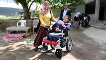 Engelli 4 kardeşin akülü tekerlekli sandalye hayali gerçek oldu