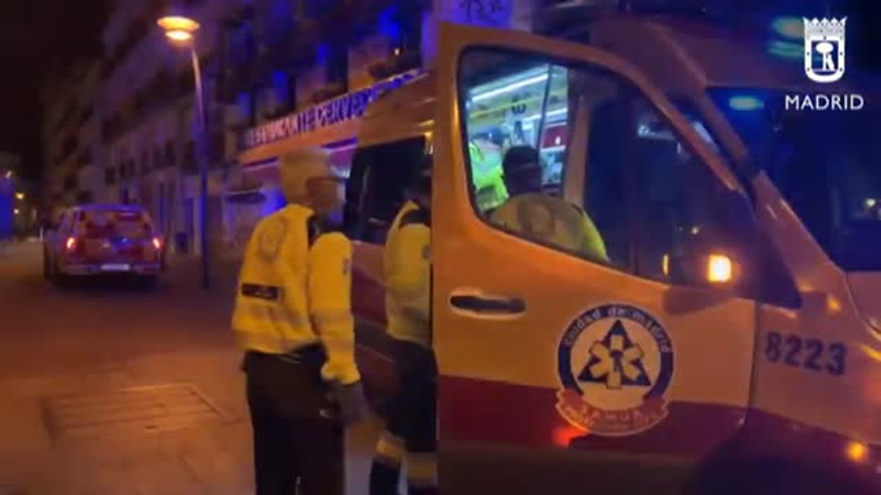 Tres heridos por arma blanca en dos reyertas en Madrid esta madrugada