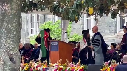 @georgetownsfs graduation is back to an in-person ceremony so why not a quick iconic prote