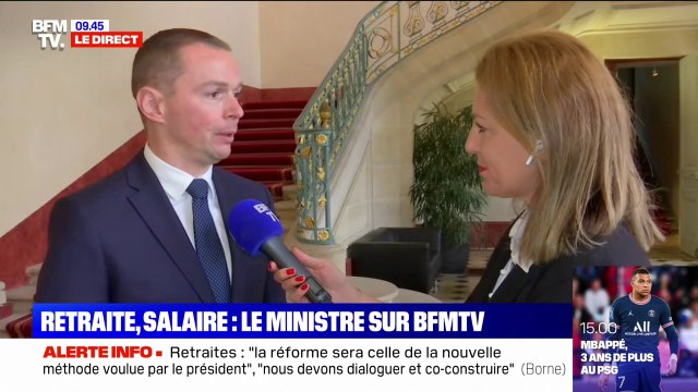 C'est dans la concertation qu'on peut y arriver : Olivier Dussopt veut travailler étroitement avec les syndicats