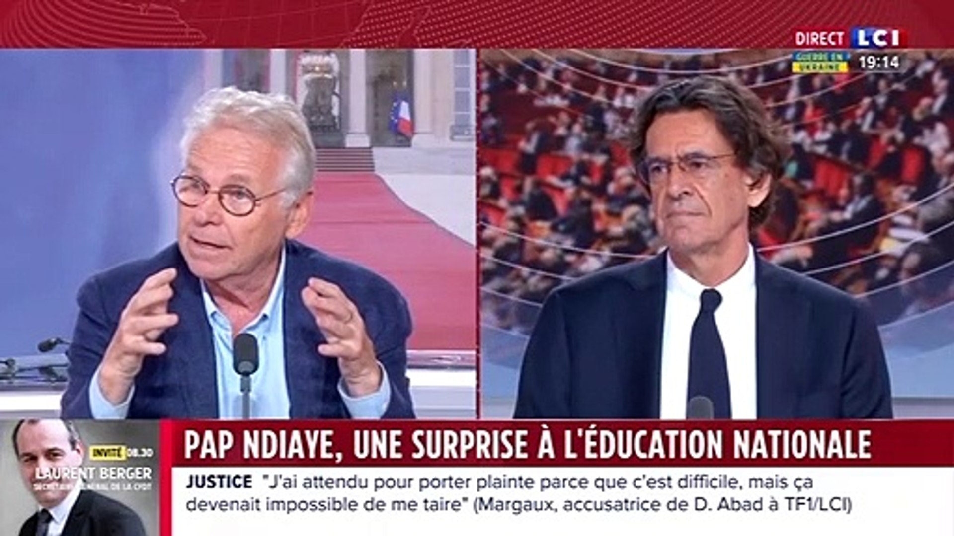 En Toute Franchise Cohn bendit Luc Ferry Replay Ta gueule !", "Pauvre Crétin !" : Daniel Cohn-Bendit et Luc Ferry  s'insultent sur LCI - Vidéo Dailymotion