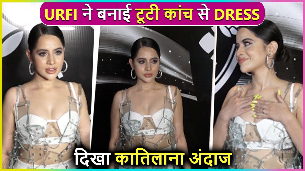 Urfi Javed FLAUNTS Broken Glass Dress. Fun Conversation With The Paps