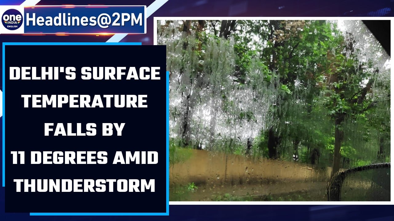 New Delhi: Thunderstorm brings relief from heatwave, surface temperature falls by 11 degrees