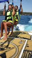 Morocco Girls fly Parasailing in phaselis bay | Water Sports Antalya (w:Price )